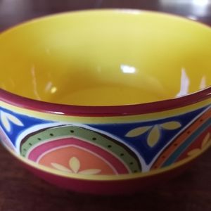 Pier 1 mexicali ironstone salsa bowl new